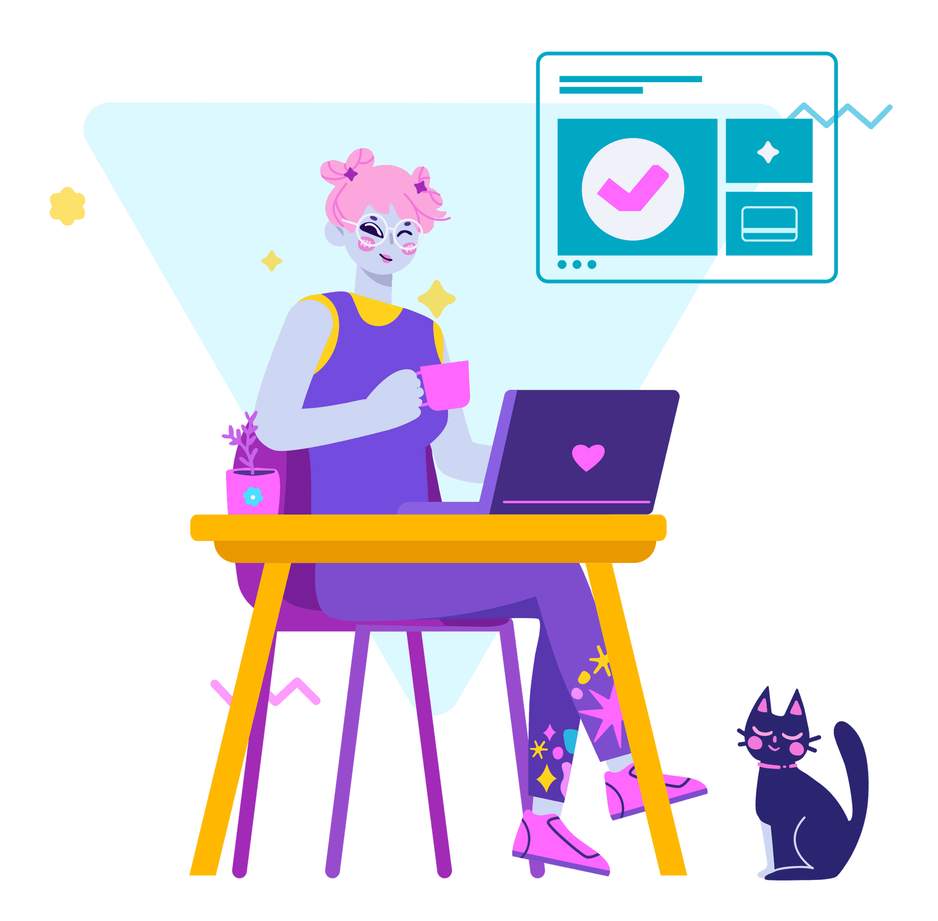 Person working at computer